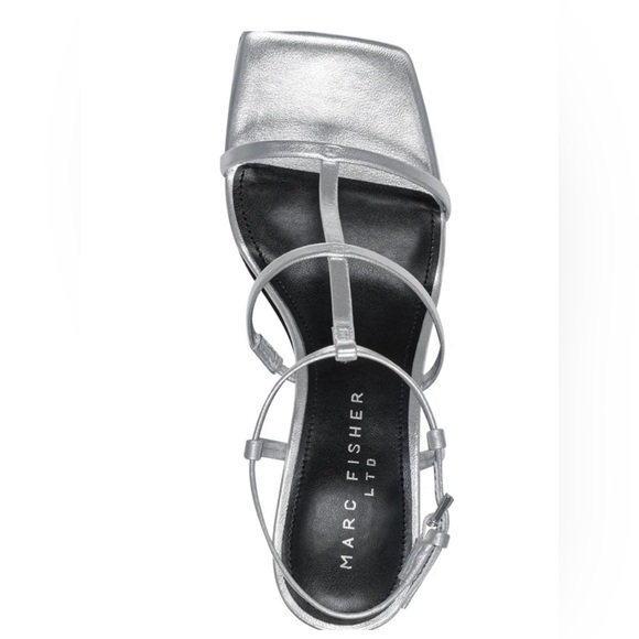 MARC FISHER DENNIE STRAPPY LEATHER DRESS SANDAL - Picture 4 of 8